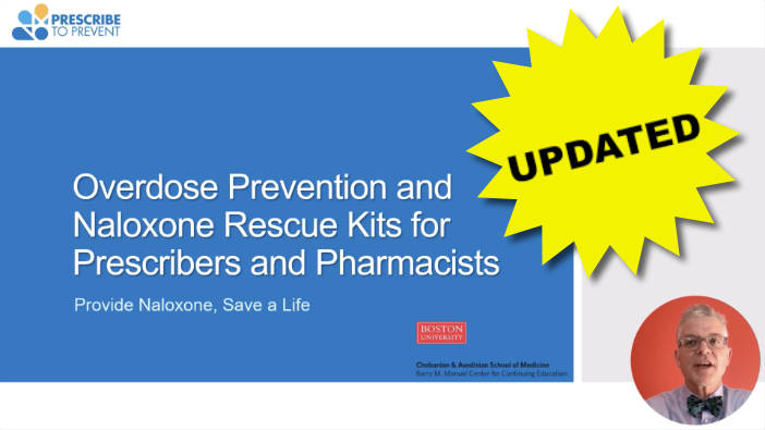 Overdose Prevention and Naloxone Rescue Kits for Prescribers and Pharmacists